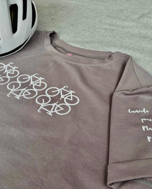 CAMISETA BICI GRIS 🚲