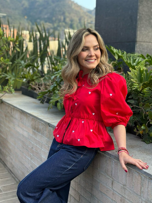 CAMISA NIZA COLORS ROJO