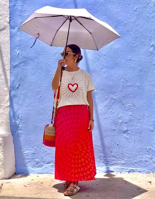 CAMISETA CORAZON EN PIEDRAS