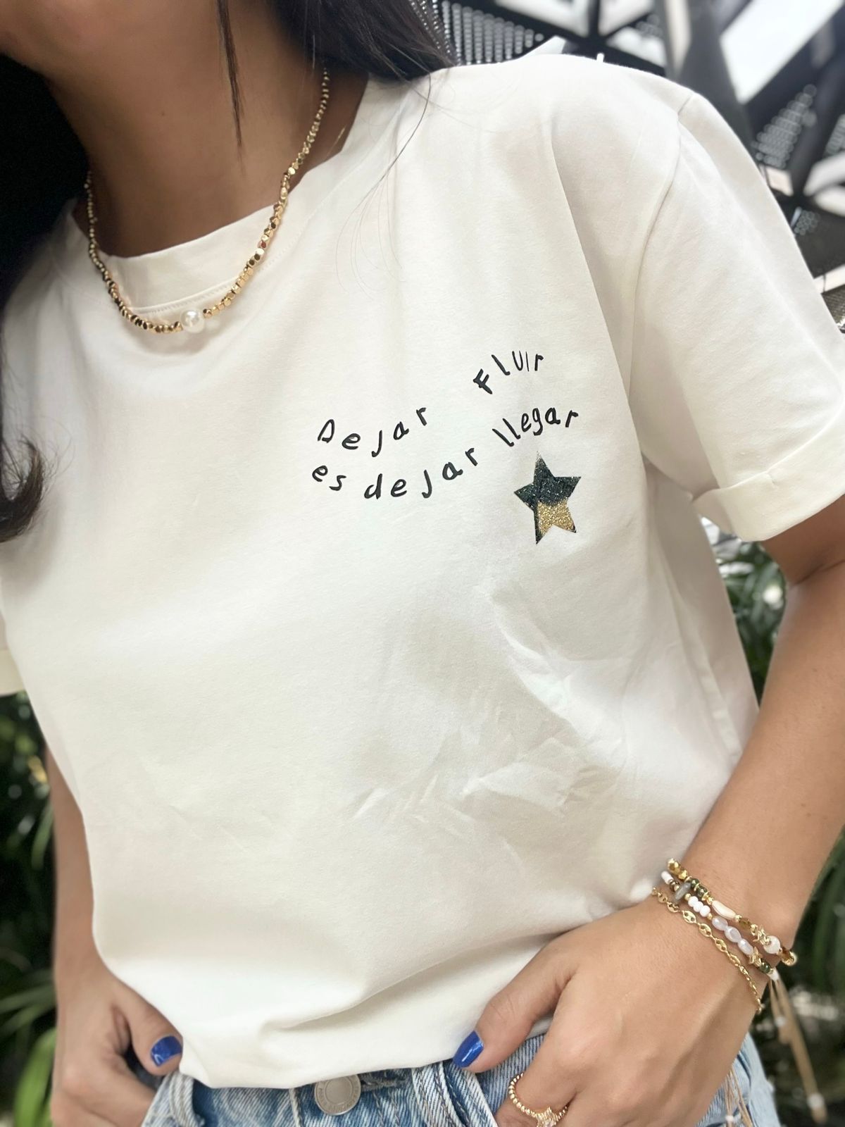 camiseta estrella animal print