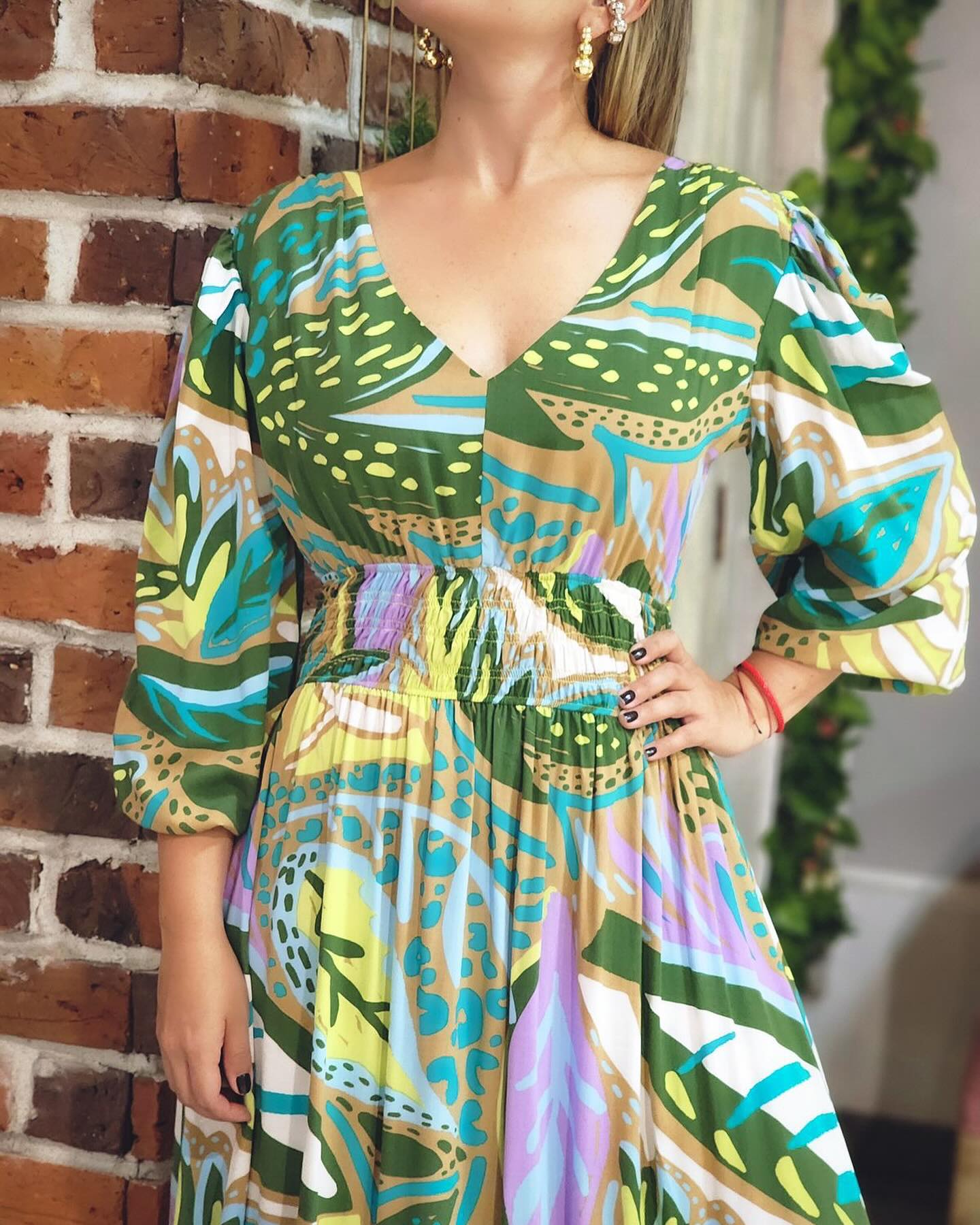 VESTIDO VERDE COLORES