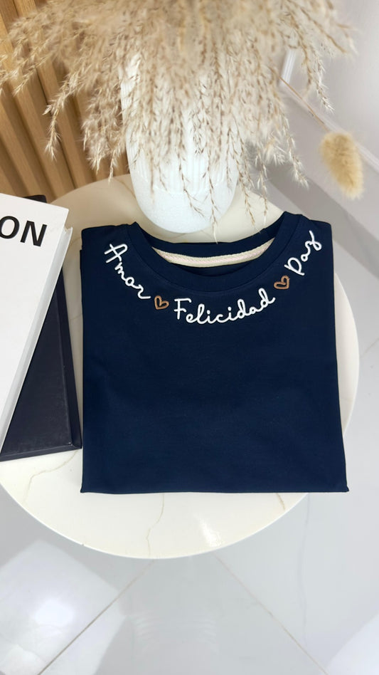 CAMISETA AZUL OSCURO LA MAGIA ESTA...