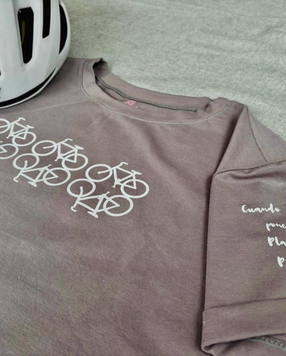 CAMISETA BICI GRIS 🚲