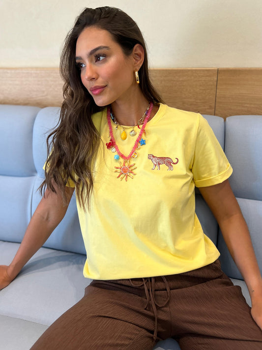 CAMISETA JAGUAR AMARILLA