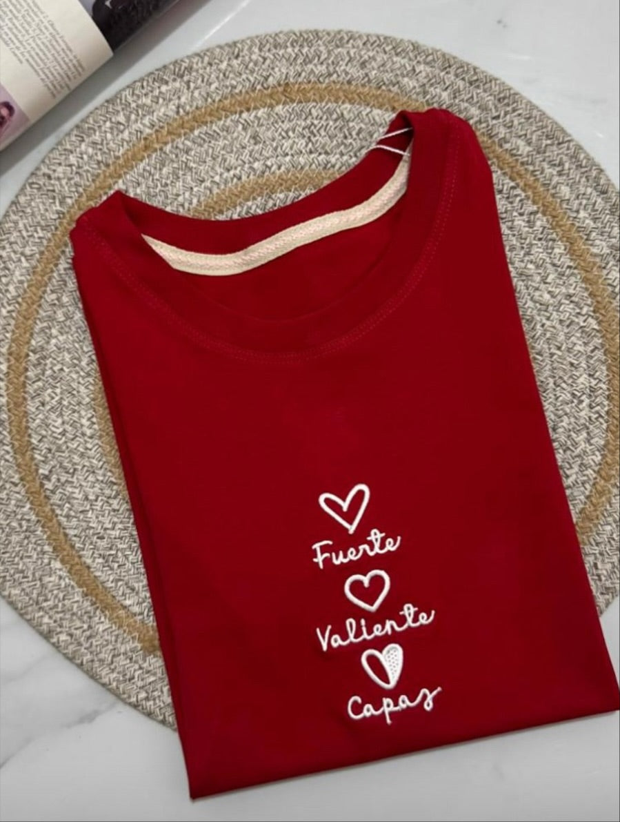 CAMISETA FUERTE, VALIENTE, CAPAZ!