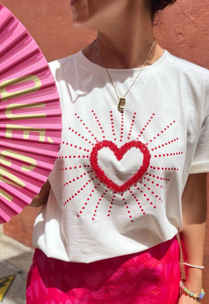 CAMISETA CORAZON EN PIEDRAS