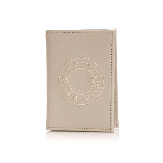 PORTAPASAPORTE BEIGE PARIS