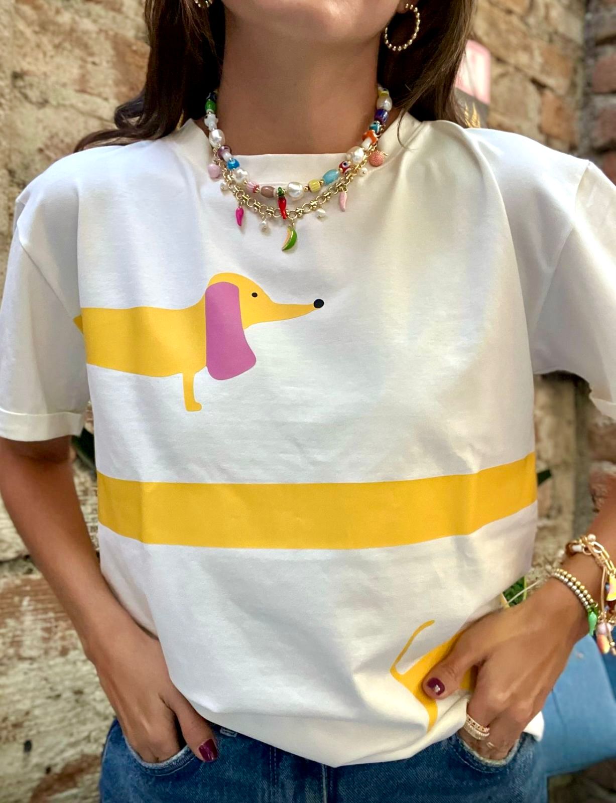 Camiseta perro salchicha