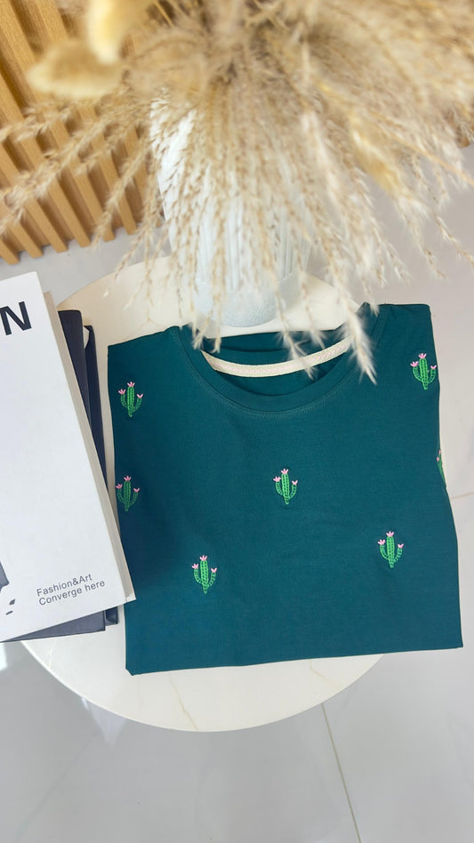 CAMISETA CACTUS VERDE